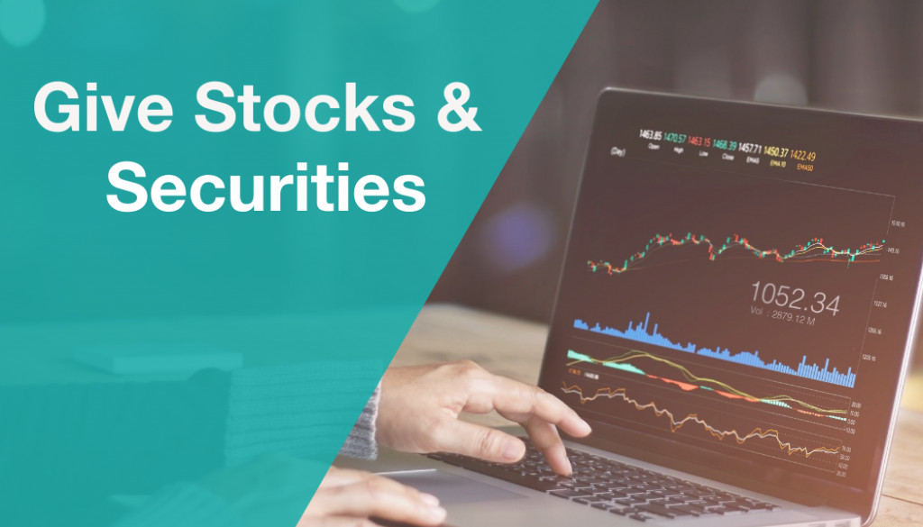 giving stocks and securities image